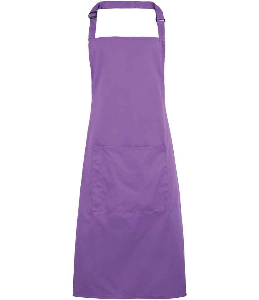 Premier PR154 Colours Bib Apron with Pocket - COOZO