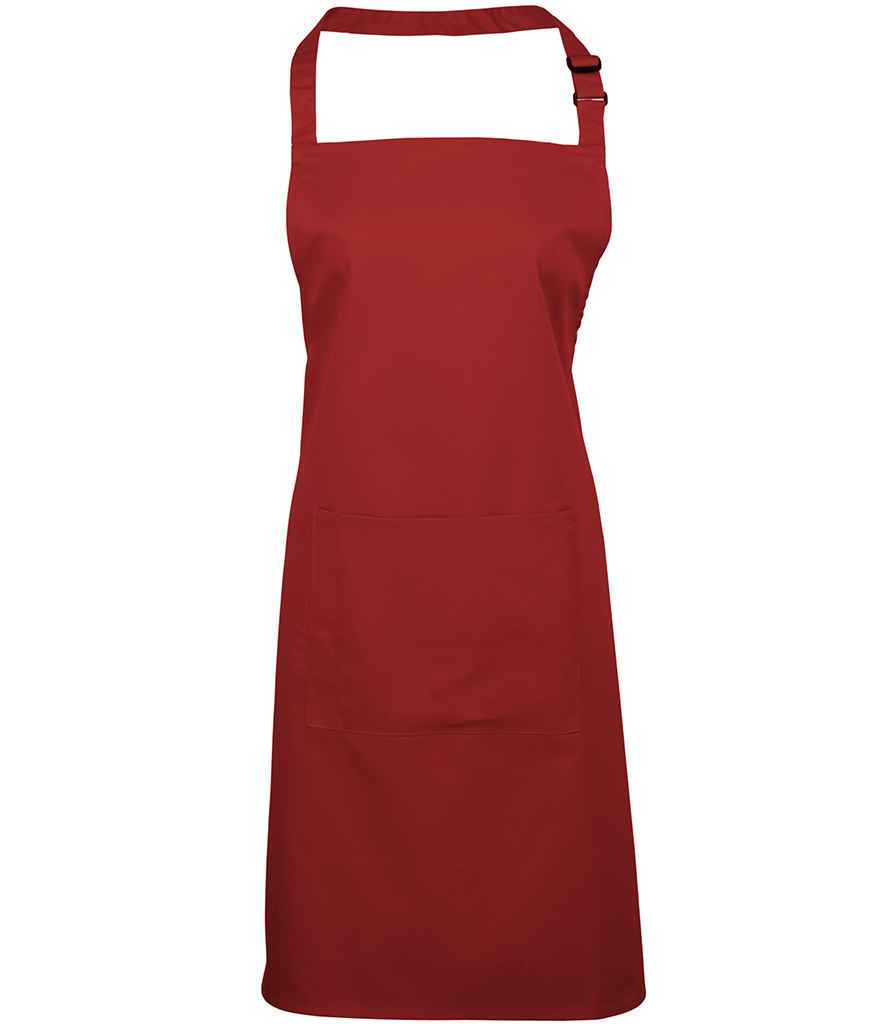 Premier PR154 Colours Bib Apron with Pocket - COOZO