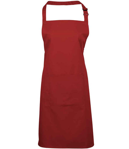 Premier PR154 Colours Bib Apron with Pocket - COOZO