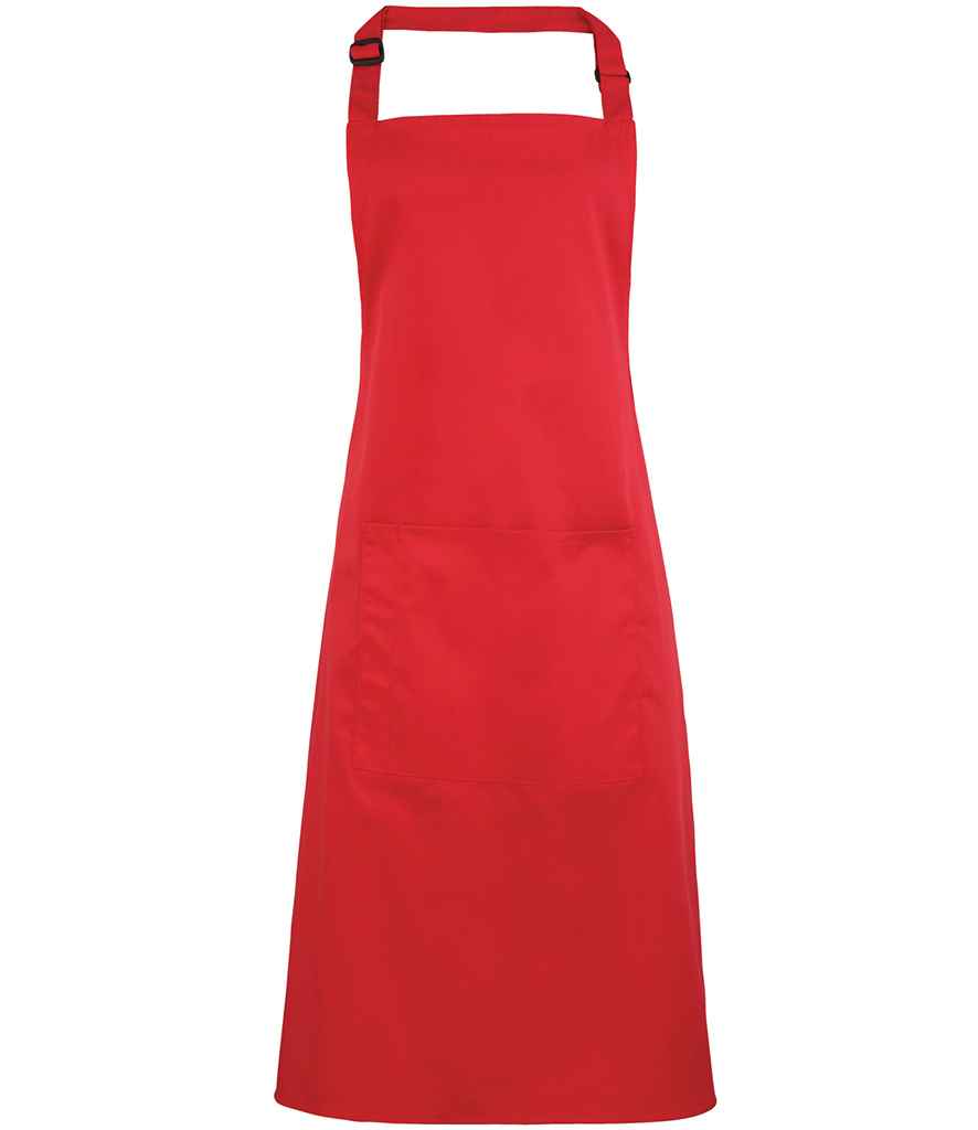 Premier PR154 Colours Bib Apron with Pocket - COOZO