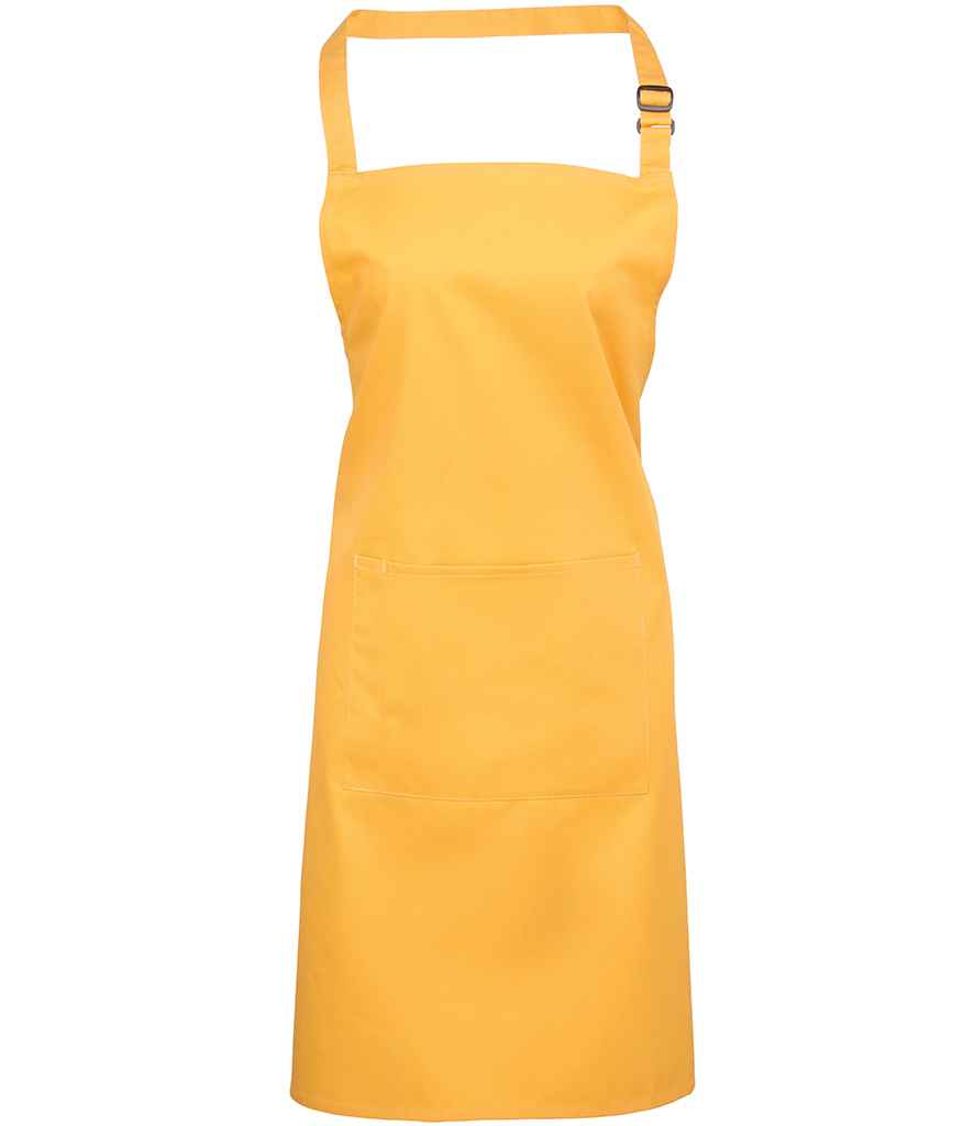 Premier PR154 Colours Bib Apron with Pocket - COOZO