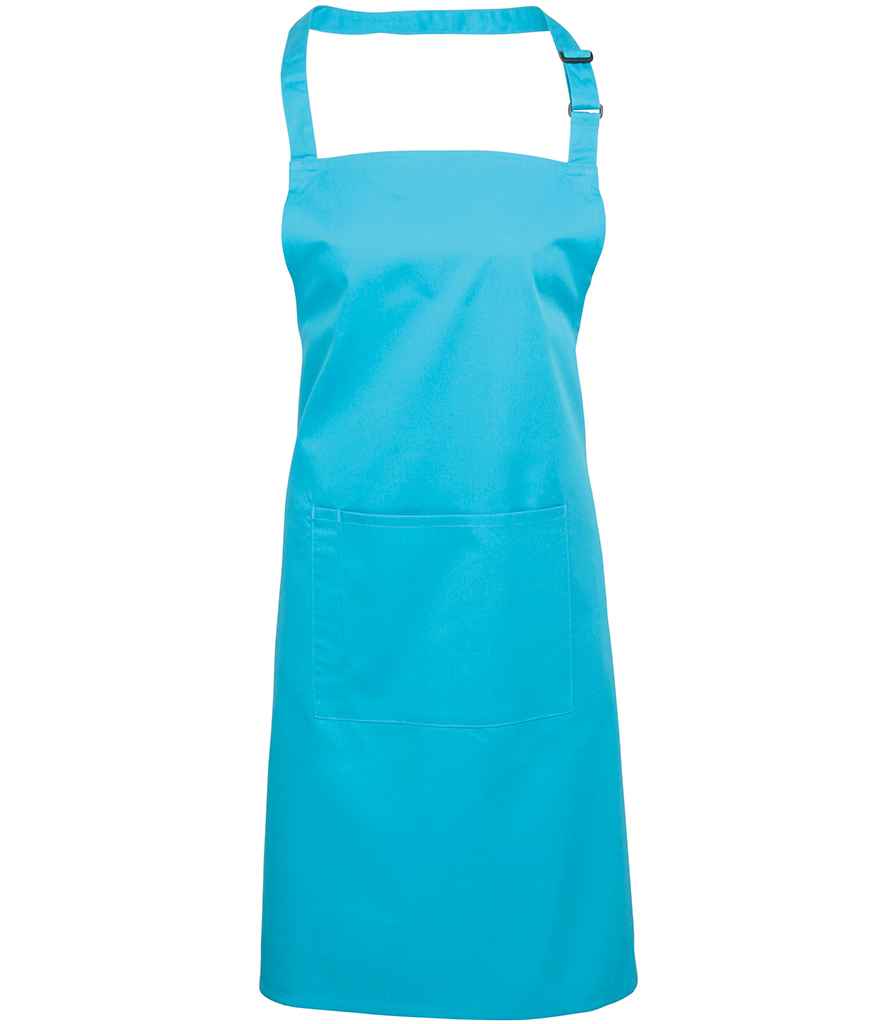 Premier PR154 Colours Bib Apron with Pocket - COOZO