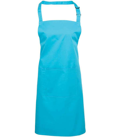 Premier PR154 Colours Bib Apron with Pocket - COOZO