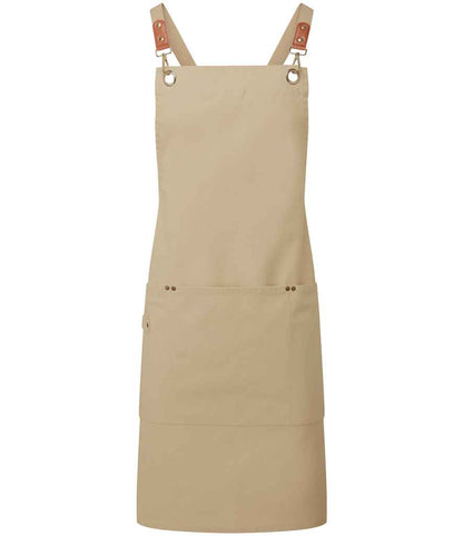 Premier PR182 Clip & Clasp Cross-Back Bib Apron - COOZO