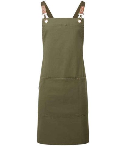 Premier PR182 Clip & Clasp Cross-Back Bib Apron - COOZO