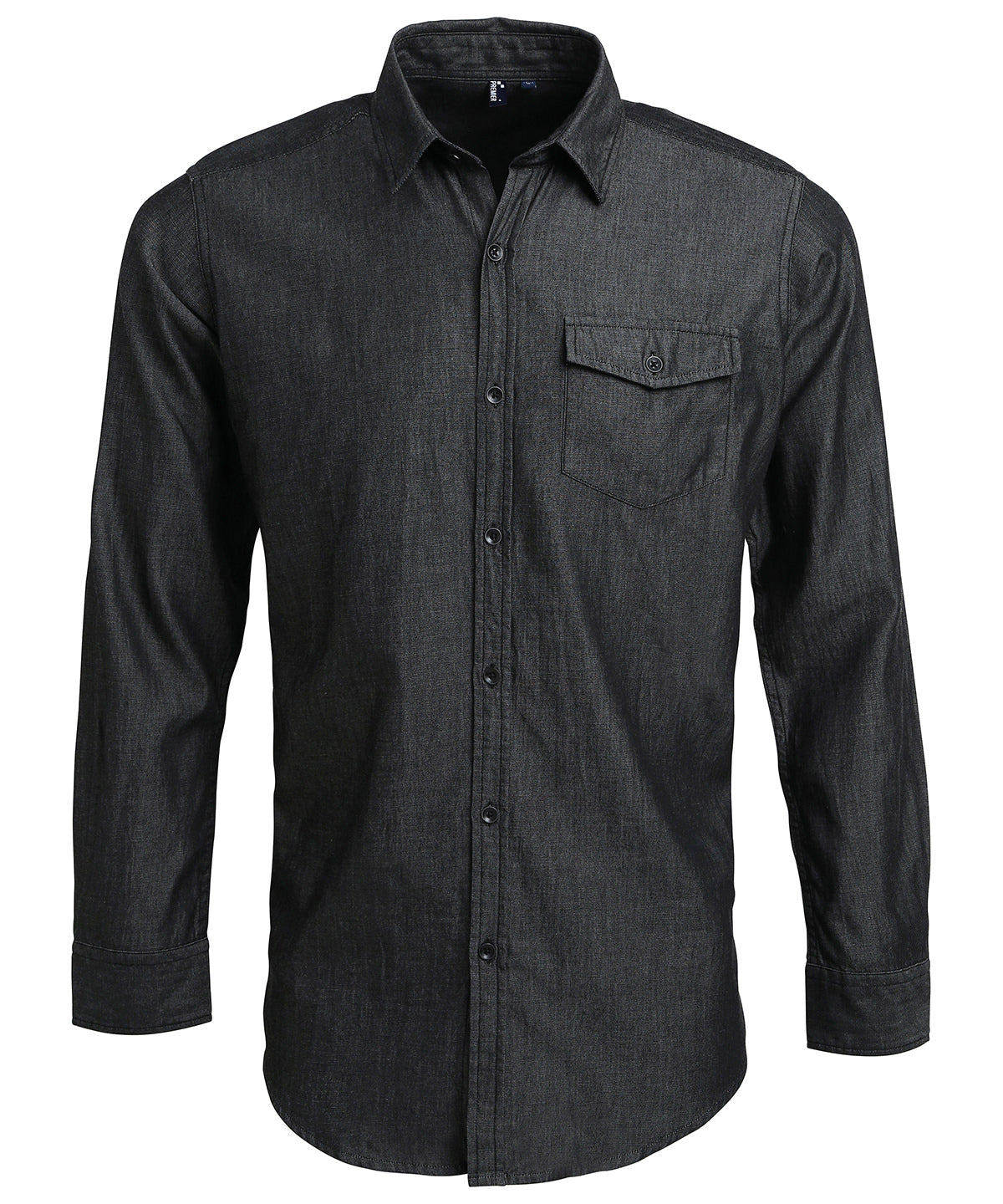 Premier PR222 Jeans Stitch Denim Long sleeve Shirt 100% Cotton - COOZO