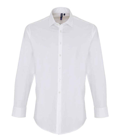 Premier PR244 Long Sleeve Stretch Fit Poplin Shirt - COOZO