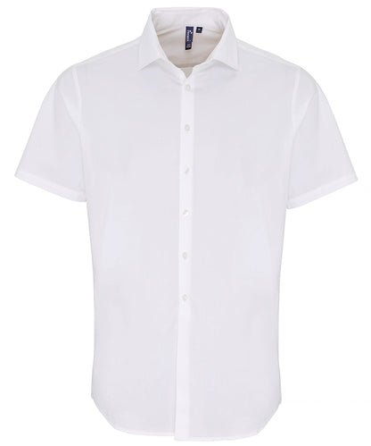 Premier PR246 Short Sleeve Stretch Fit Poplin Shirt - COOZO
