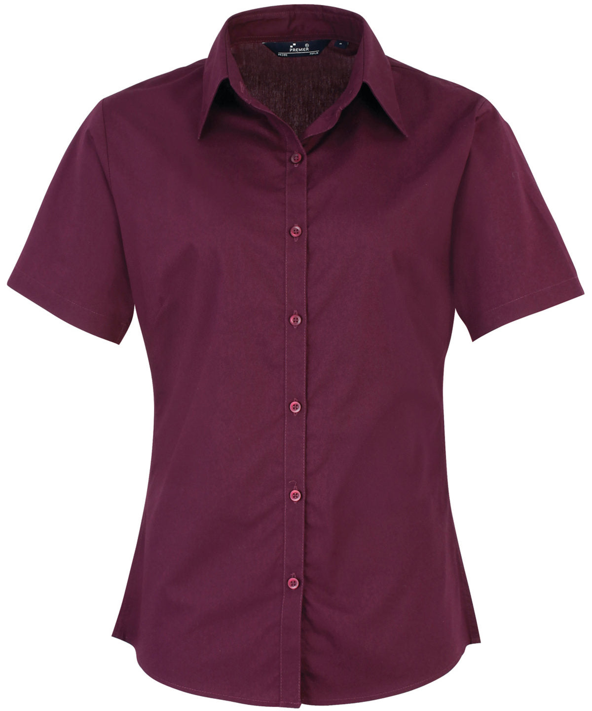 Premier Ladies Short Sleeve Poplin Blouse Other color PR302 - COOZO