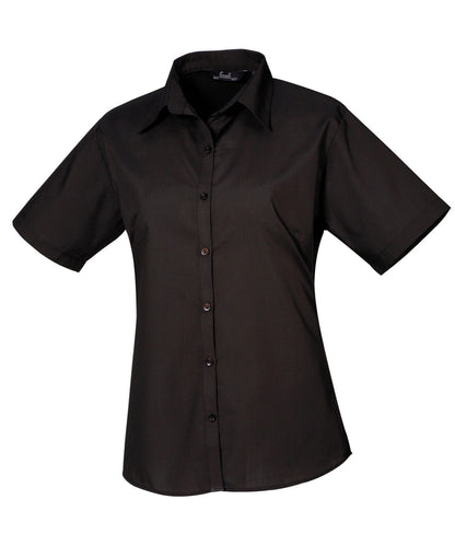 Premier Ladies Short Sleeve Poplin Blouse Main color PR302 - COOZO