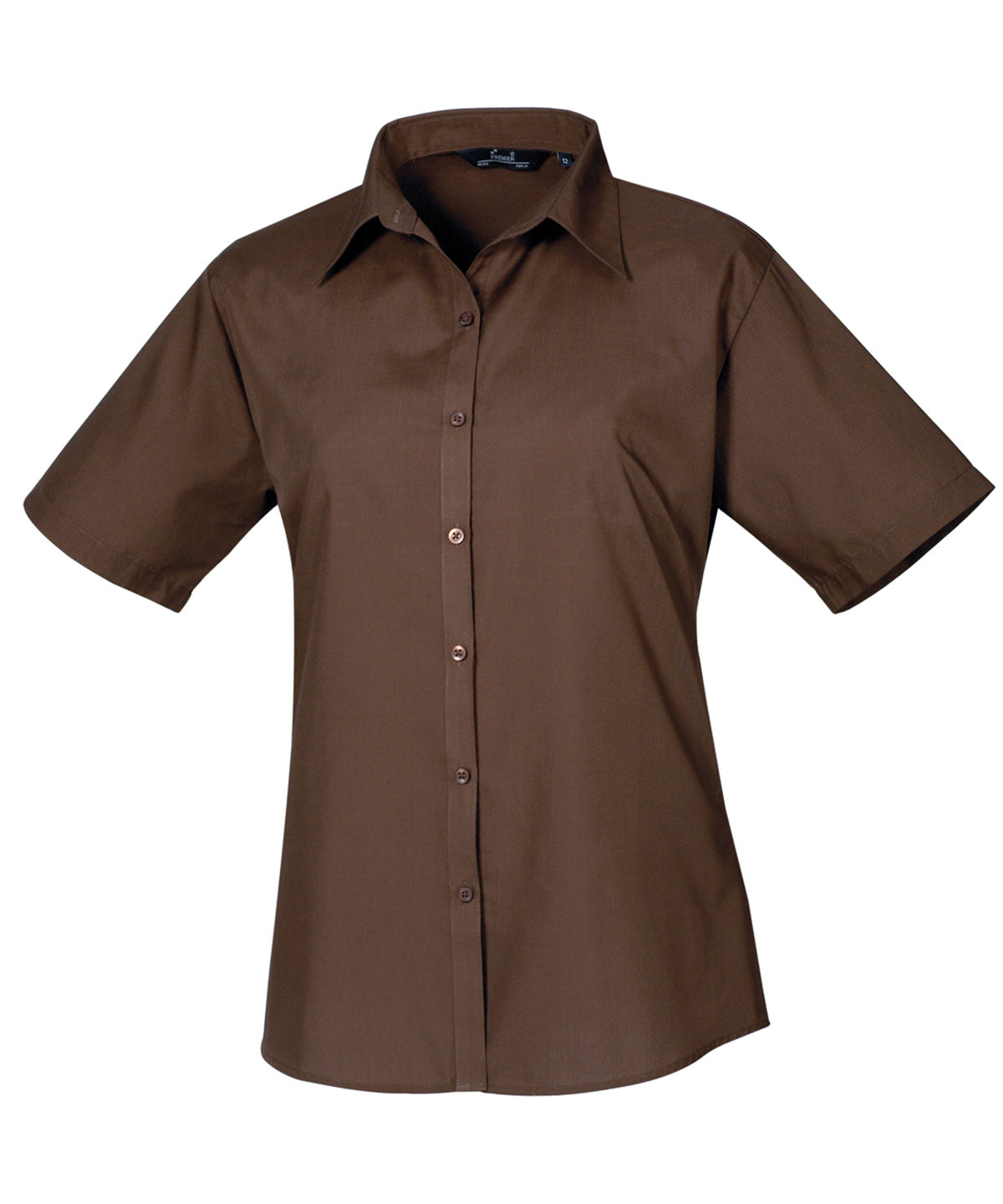Premier Ladies Short Sleeve Poplin Blouse Main color PR302 - COOZO