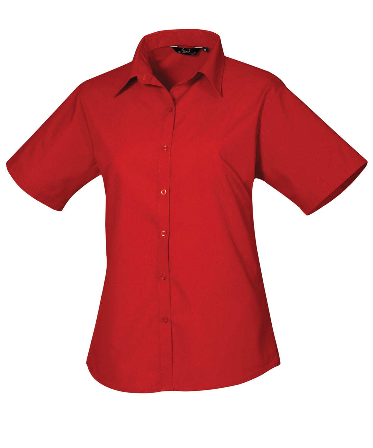 Premier Ladies Short Sleeve Poplin Blouse Main color PR302 - COOZO