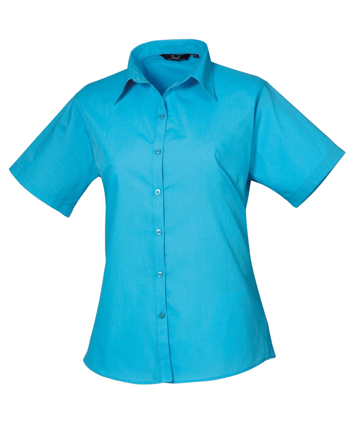 Premier Ladies Short Sleeve Poplin Blouse Other color PR302 - COOZO