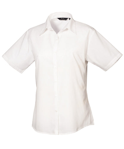Premier Ladies Short Sleeve Poplin Blouse Main color PR302 - COOZO