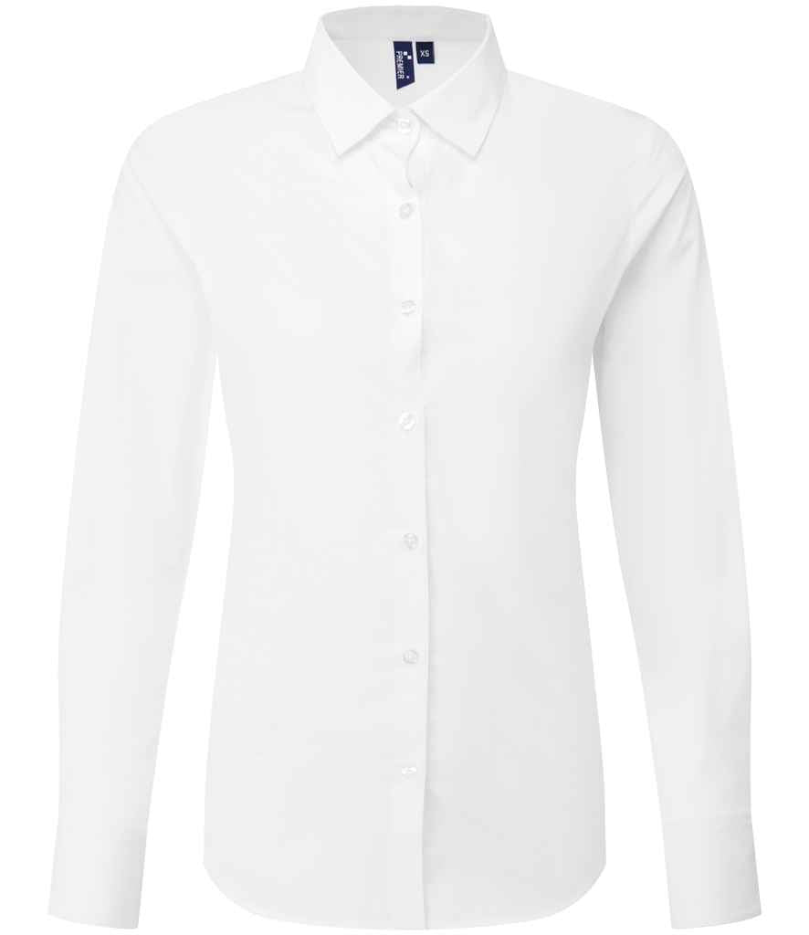 Premier PR303 Lds L/S Recyclight Poplin Shirt - COOZO