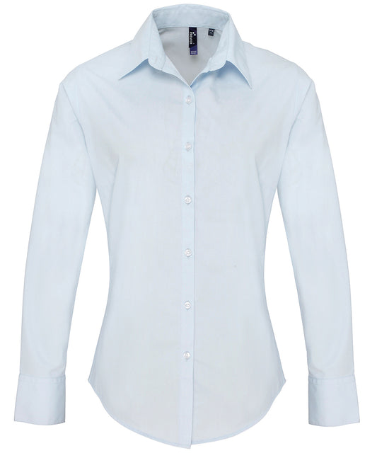Premier PR307 Ladies Supreme Long Sleeve Poplin Shirt - COOZO