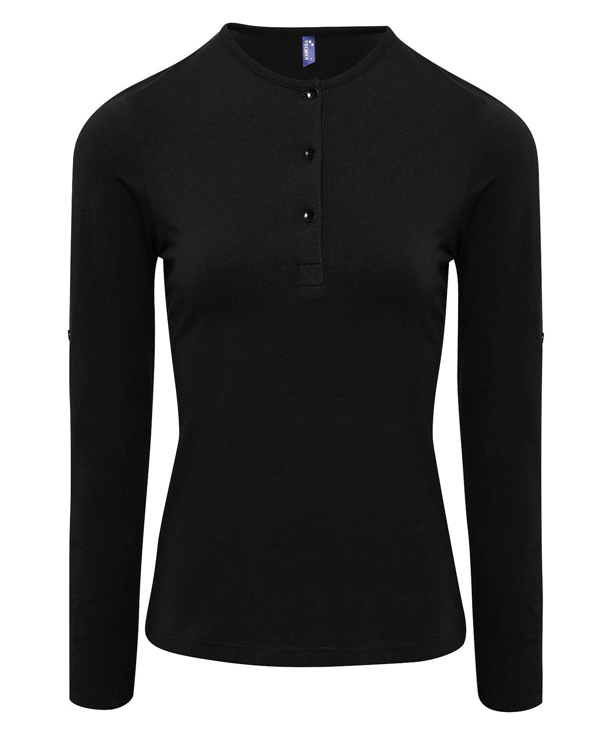 Premier PR318 Ladies Long John Roll Sleeve T-Shirt - COOZO