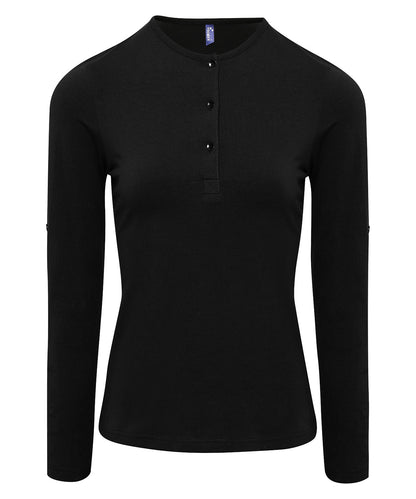Premier PR318 Ladies Long John Roll Sleeve T-Shirt - COOZO
