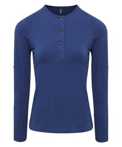Premier PR318 Ladies Long John Roll Sleeve T-Shirt - COOZO