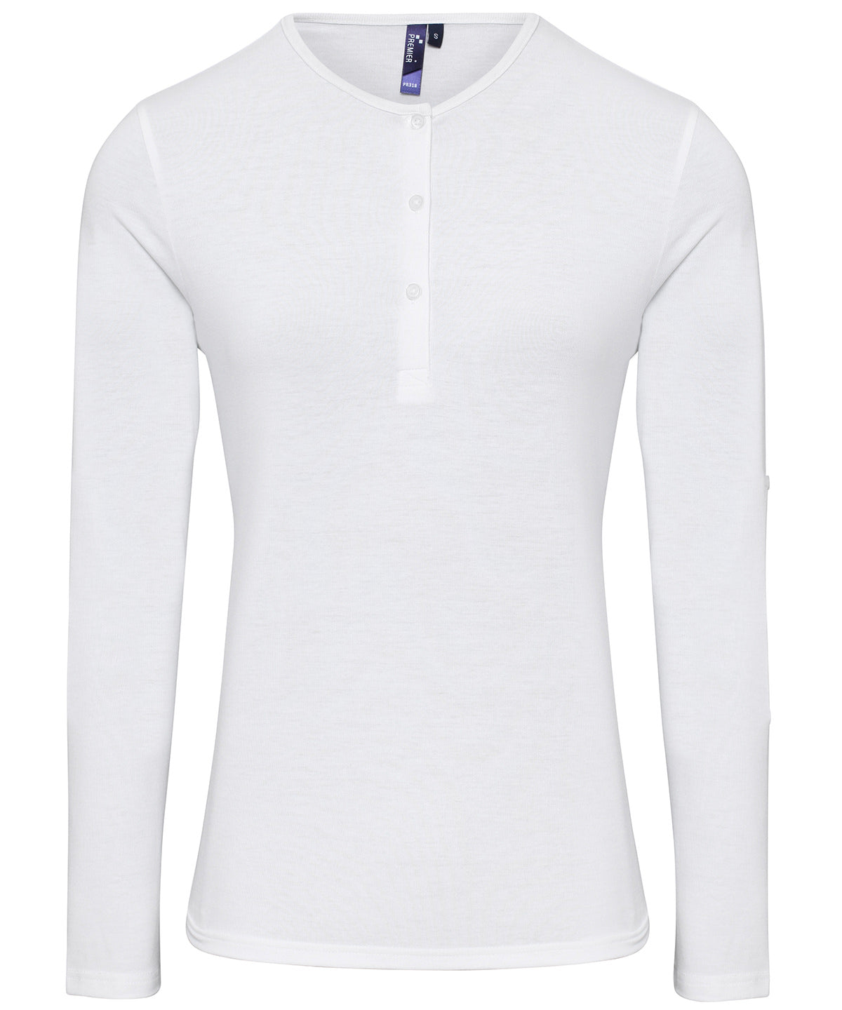 Premier PR318 Ladies Long John Roll Sleeve T-Shirt - COOZO