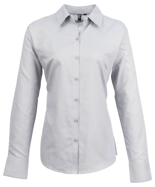 Premier PR334 Ladies Signature Long Sleeve Oxford Shirt - COOZO
