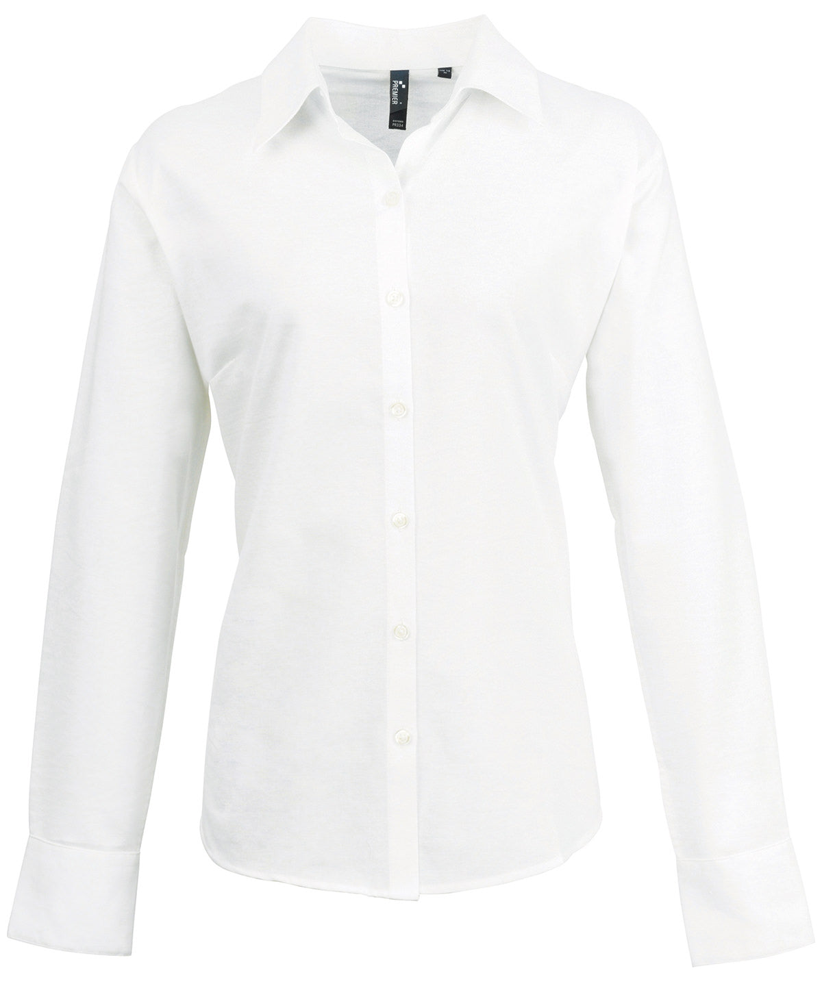 Premier PR334 Ladies Signature Long Sleeve Oxford Shirt - COOZO