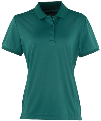 Premier Ladies Coolchecker Pique Polo Shirt Short Sleeve Quick Drying Polo PR616 - COOZO