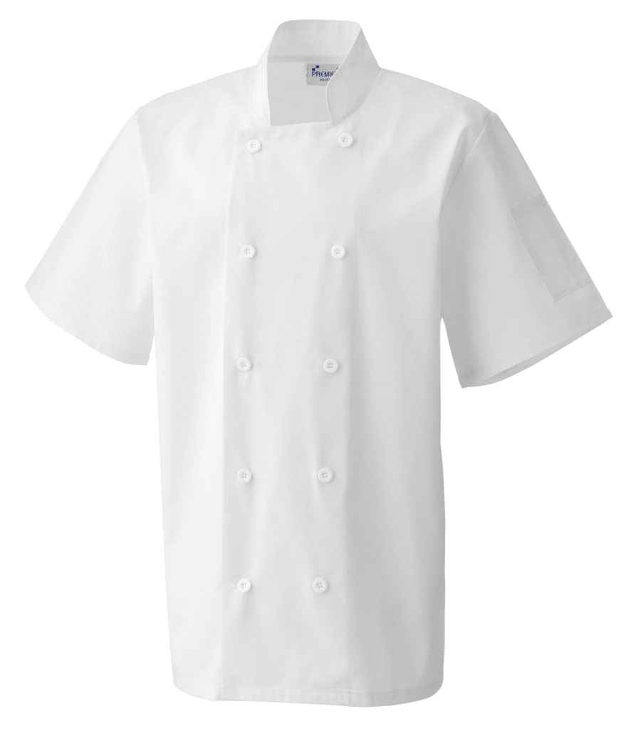 Premier PR656 Short Sleeve Chef's Jacket - COOZO