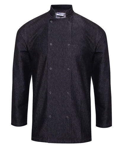 Premier PR660 Long sleeve unisex Denim Chef's Jacket - COOZO