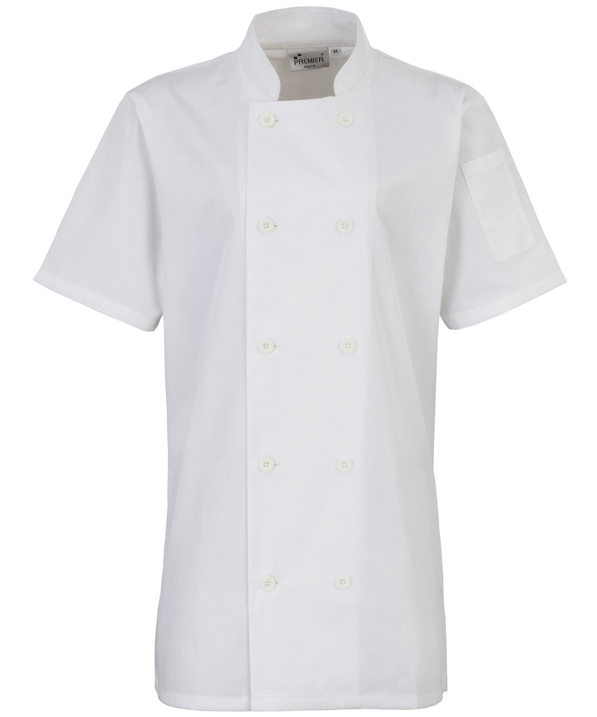 Premier PR670 Ladies Short Sleeve Chef's Jacket - COOZO