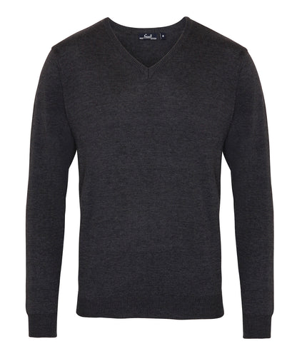 Premier PR694 Knitted Cotton Acrylic V Neck Sweater - COOZO