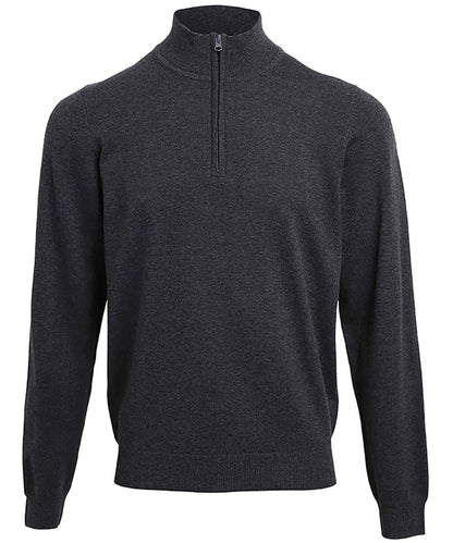 Premier PR695 Zip Neck Sweater - COOZO