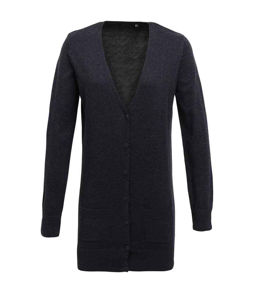 Premier PR698 Ladies Longline V Neck Cardigan - COOZO