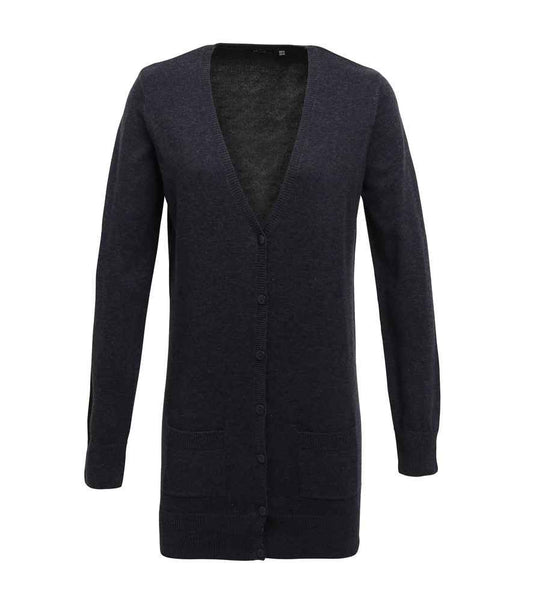 Premier PR698 Ladies Longline V Neck Cardigan - COOZO