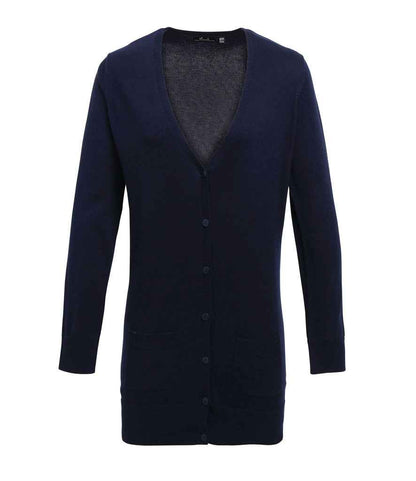 Premier PR698 Ladies Longline V Neck Cardigan - COOZO