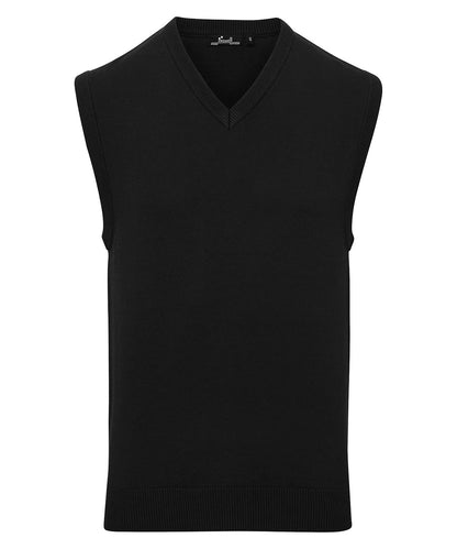 Premier PR699 Sleeveless Cotton Acrylic V Neck Sweater - COOZO