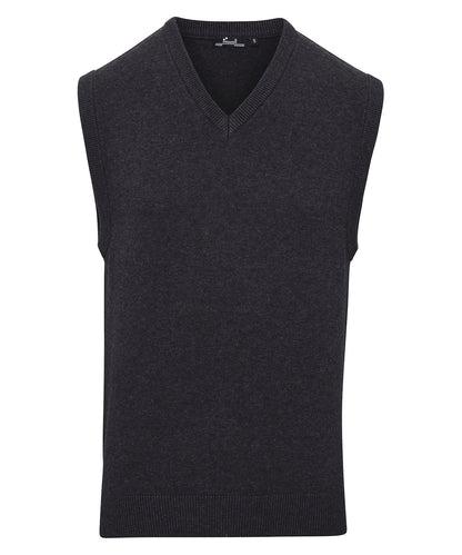 Premier PR699 Sleeveless Cotton Acrylic V Neck Sweater - COOZO