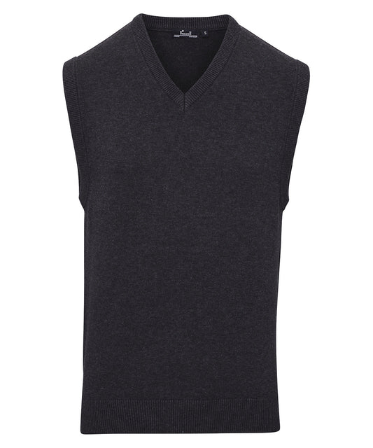 Premier PR699 Sleeveless Cotton Acrylic V Neck Sweater - COOZO
