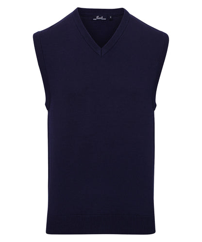 Premier PR699 Sleeveless Cotton Acrylic V Neck Sweater - COOZO