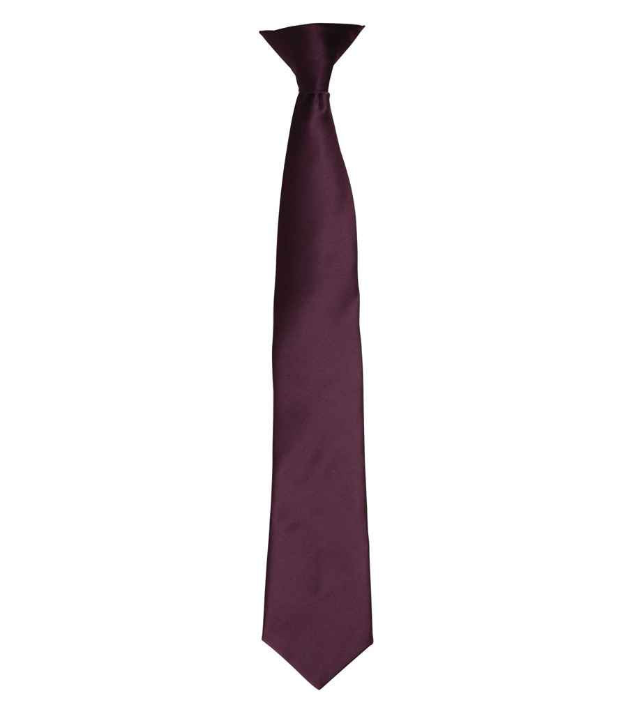 Premier PR755 Colours Satin Clip Tie - COOZO