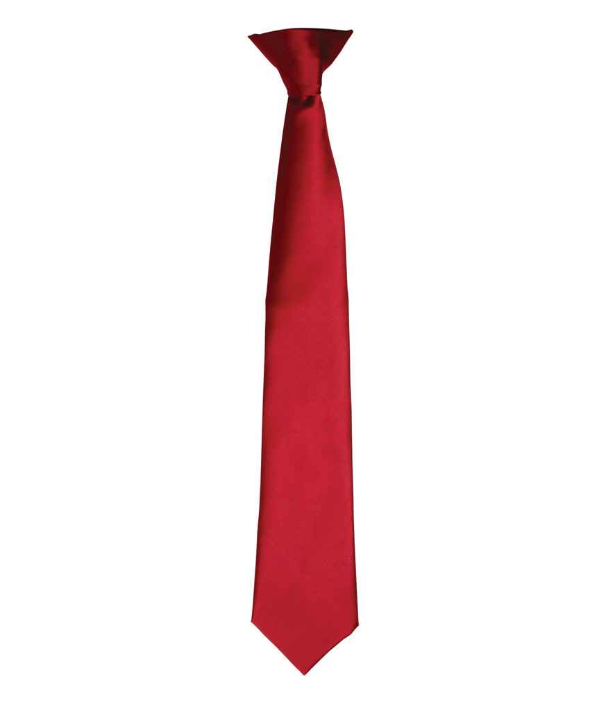 Premier PR755 Colours Satin Clip Tie - COOZO