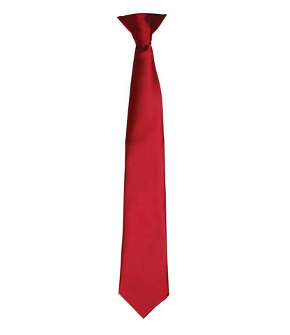 Premier PR755 Colours Satin Clip Tie - COOZO