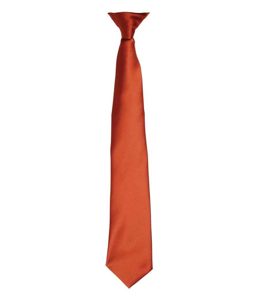 Premier PR755 Colours Satin Clip Tie - COOZO