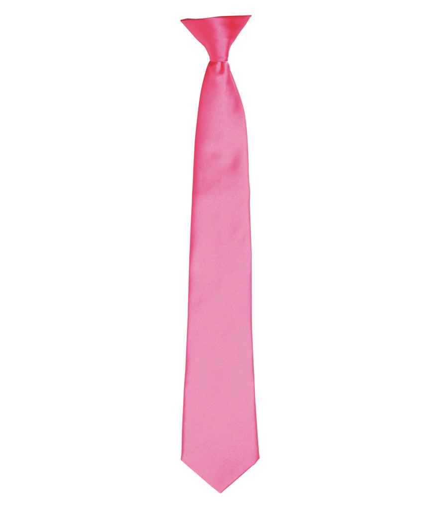 Premier PR755 Colours Satin Clip Tie - COOZO