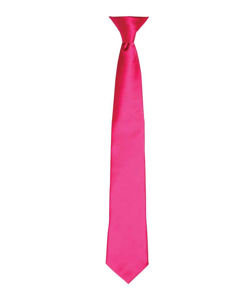 Premier PR755 Colours Satin Clip Tie - COOZO