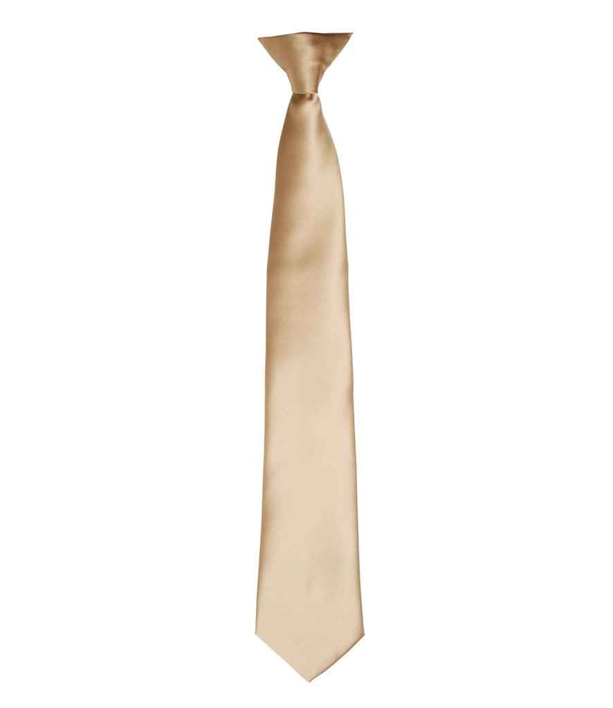 Premier PR755 Colours Satin Clip Tie - COOZO