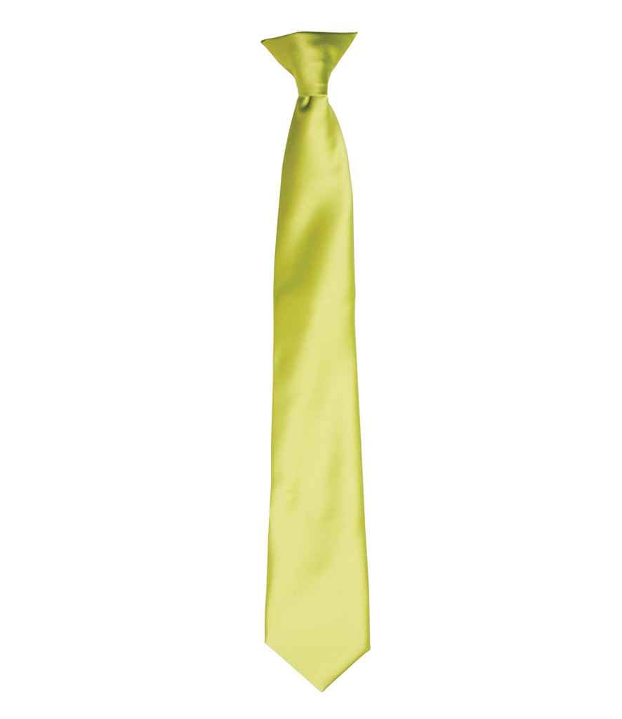 Premier PR755 Colours Satin Clip Tie - COOZO