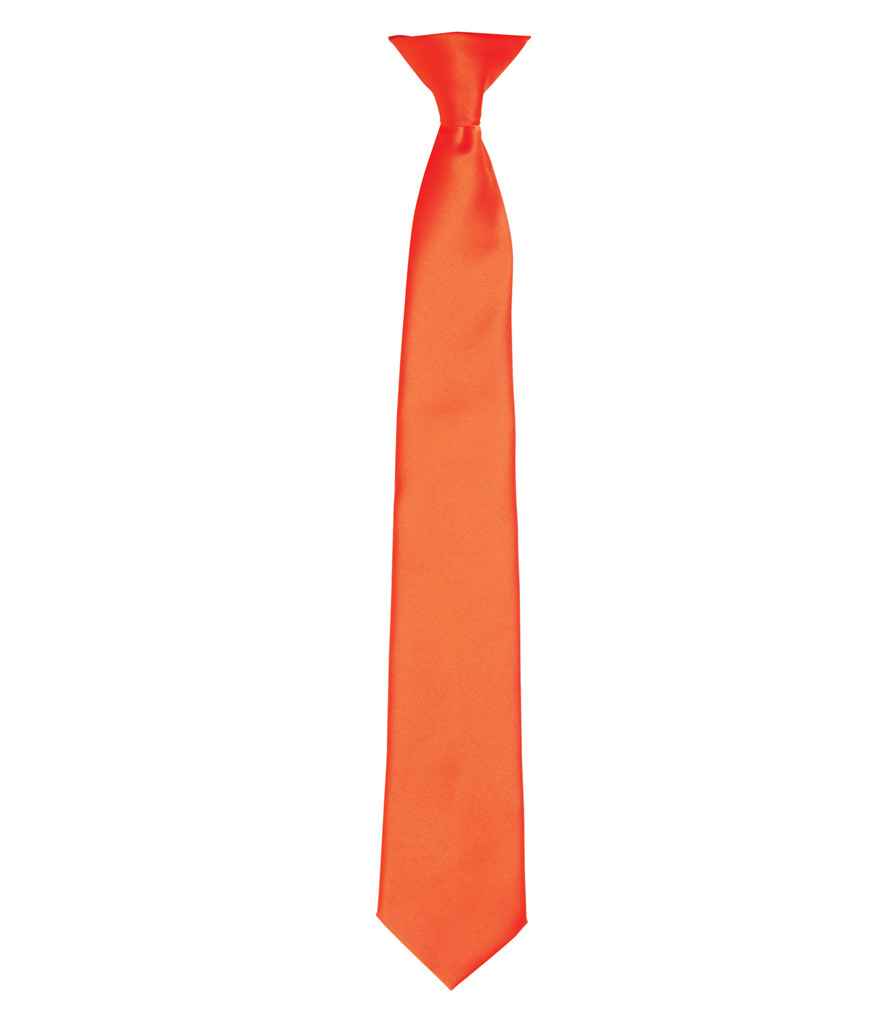 Premier PR755 Colours Satin Clip Tie - COOZO