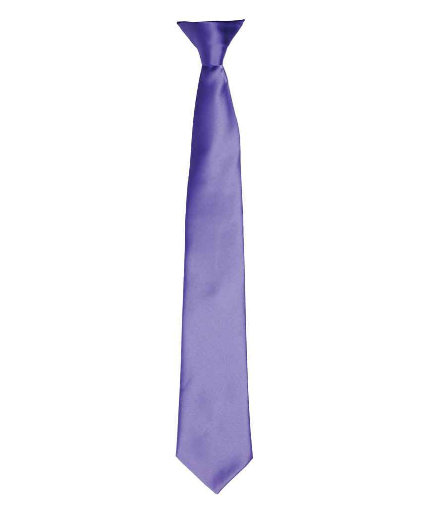 Premier PR755 Colours Satin Clip Tie - COOZO
