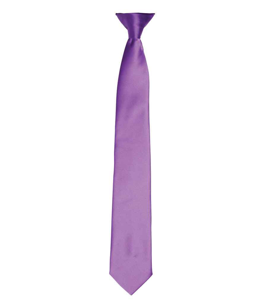 Premier PR755 Colours Satin Clip Tie - COOZO